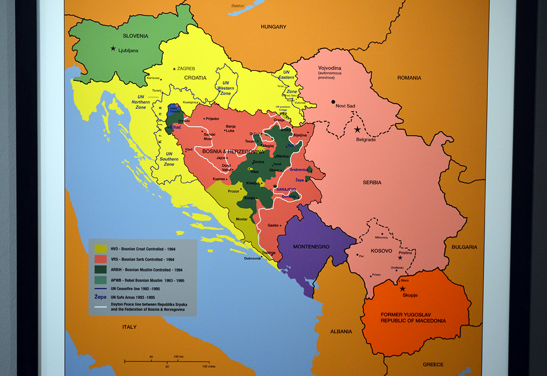 Mapa de la Guerra de los Balcanes